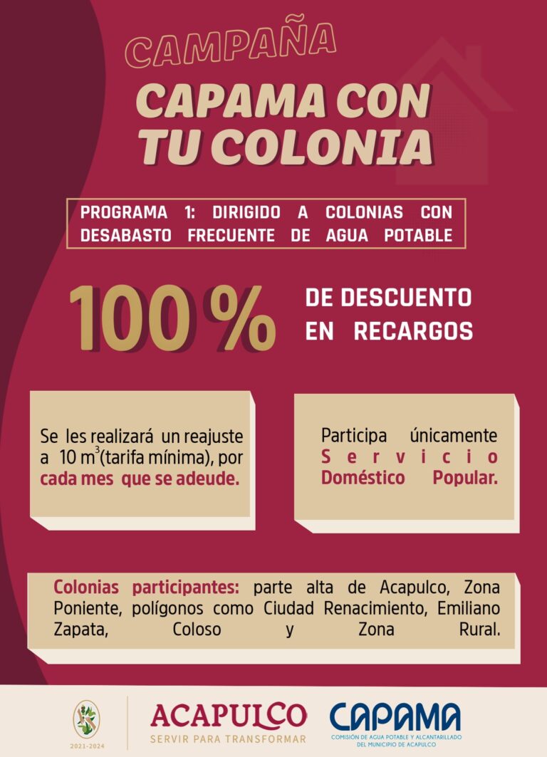 Se prolonga “CAPAMA con tu colonia” todo marzo