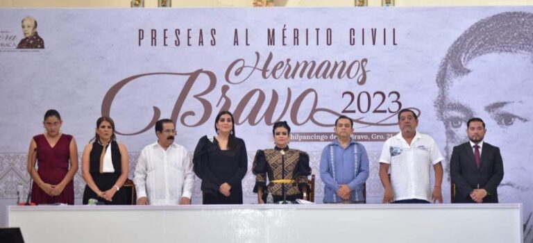 CDHEG ASISTE A ENTREGA DE PRESEAS AL MÉRITO CIVIL «HERMANOS BRAVO 2023»