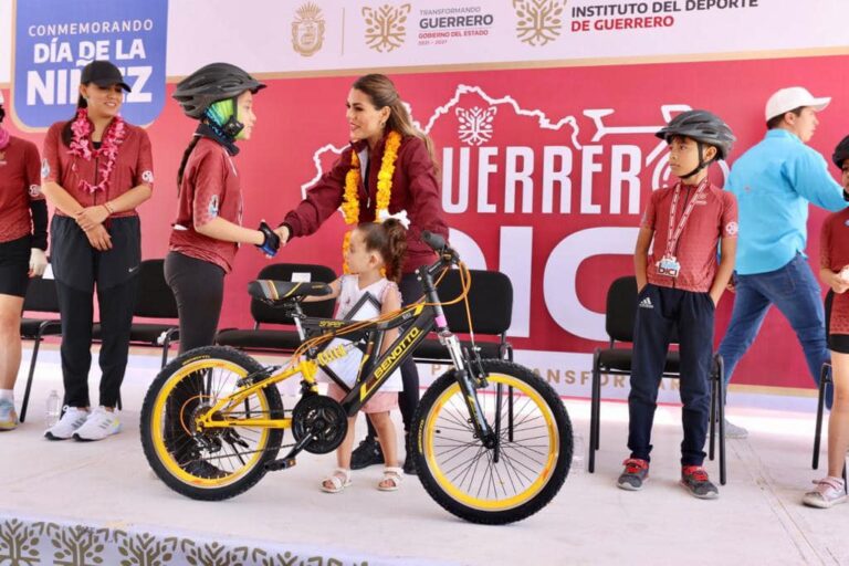 FOMENTA EVELYN SALGADO CULTURA DEL DEPORTE CON RODADA “GUERRERO EN BICI” PARA CONMEMORAR EL DÍA DE LA NIÑEZ