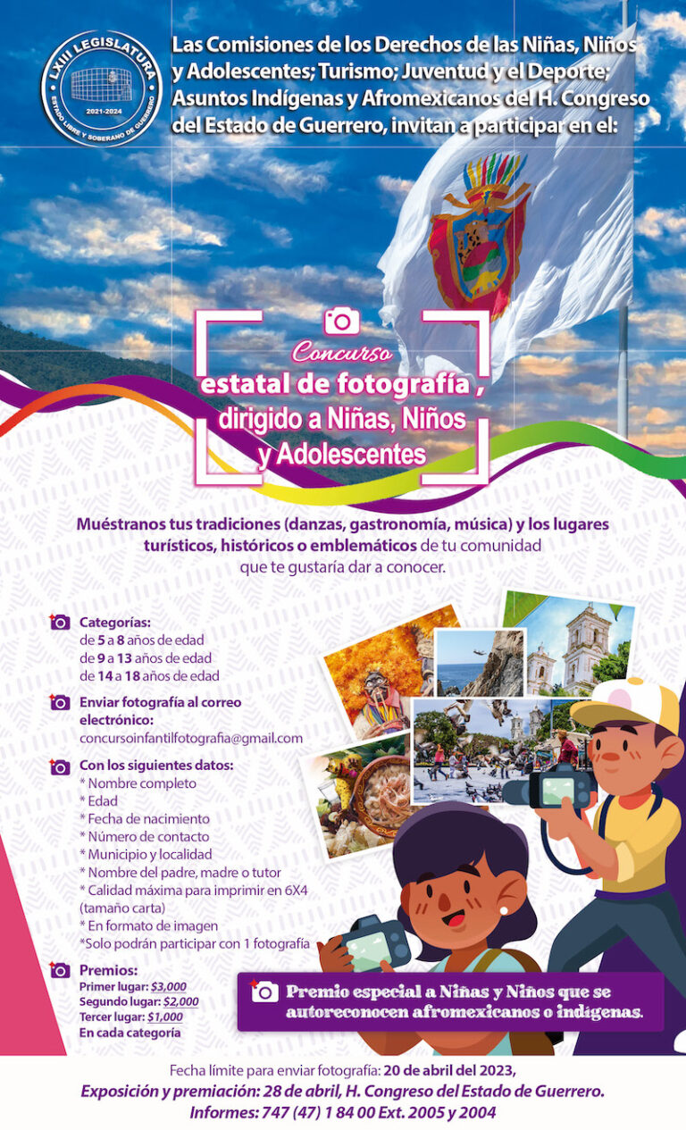 INVITA EL CONGRESO A NIÑAS Y ADOLESCENTES A PARTICIPAR EN CONCURSO ESTATAL DE FOTOGRAFÍA