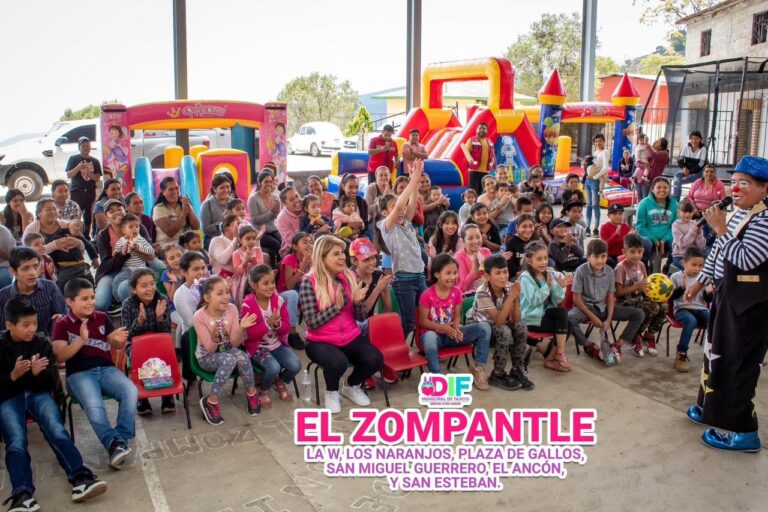 Exitosa la primera semana de festejos a las Niñas y Niños en Taxco Rural con motivo del Día 30 de abril