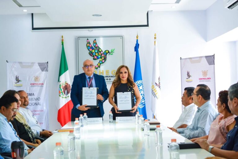 CDHEG FIRMA CONVENIO DE COLABORACIÓN CON LA SECRETARÍA DE CONTRALORÍA Y TRANSPARENCIA GUBERNAMENTAL DEL ESTADO DE GUERRERO