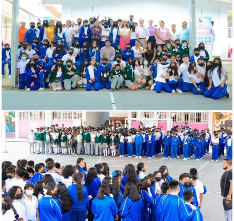 La Presidenta de la Comisión de los Derechos Humanos del Estado de Guerrero, Cecilia Narciso Gaytán, puso en marcha la «Jornada de Educación en Derechos Humanos y Salud Mental para Niñas, Niños y Adolescentes», en la Esc. Sec. Antonio I. Delgado de esta ciudad capital.