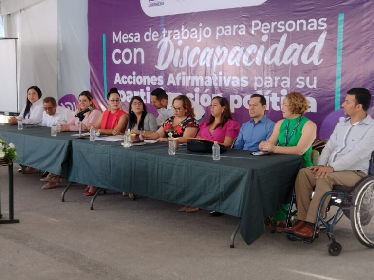 CDHEG ASISTE A MESA DE TRABAJO SOBRE ACCIONES AFIRMATIVAS PARA LA PARTICIPACIÓN POLITICA PARA PERSONAS CON DISCAPACIDAD