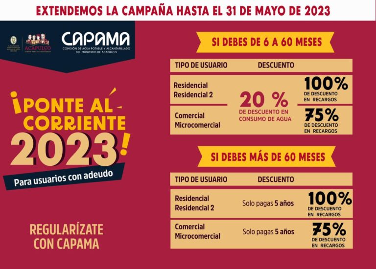 Se extiende campaña “Ponte al Corriente 2023”