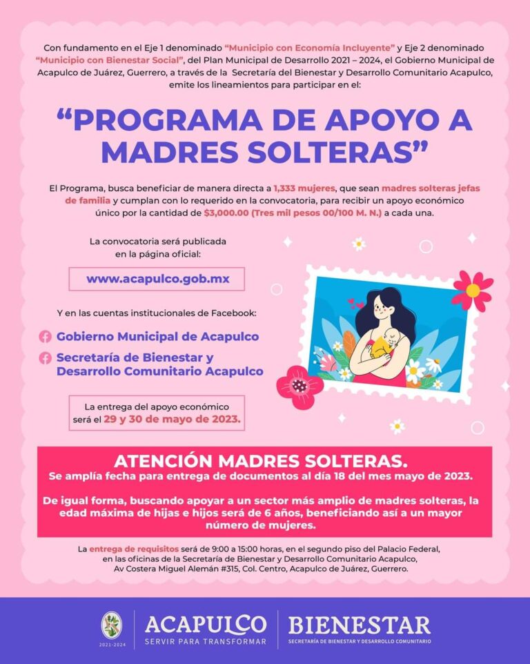 Amplía gobierno de Abelina López, registro de Programa de “Apoyo a Madres Solteras”