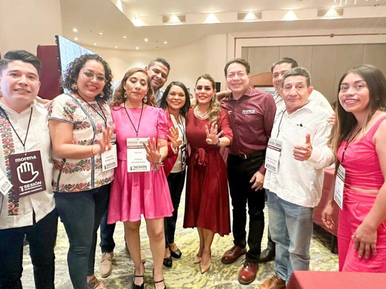 Asiste la gobernadora Evelyn Salgado a la primera sesión extraordinaria del Consejo Nacional de Morena Sí