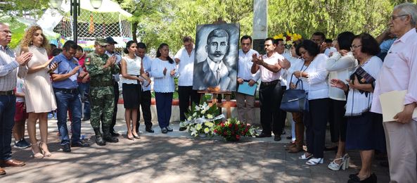 Se conmemora el 110 Aniversario Luctuoso del General Ambrosio Figueroa Mata, donde asiste la delegada Regional de la CDHEG, Dolores Garduño Jaimes