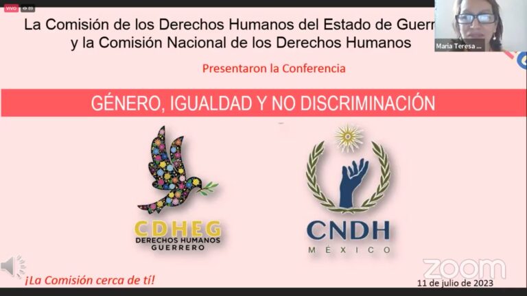 CDHEG EN COORDINACION CON LA CNDH IMPARTE CONFERENCIA DENOMINADA «GÉNERO, IGUALDAD Y NO DISCRIMINACIÓN»