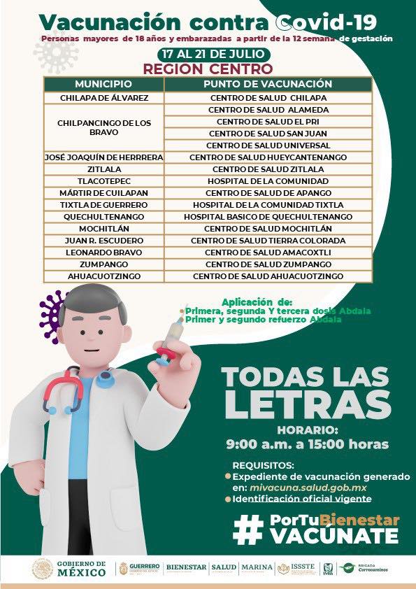 Anuncia la gobernadora Evelyn Salgado nueva jornada de vacunación contra Covid 19