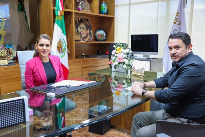Se reúne la gobernadora Evelyn Salgado con el secretario General de Gobierno Ludwig Marcial Reynoso Núñez