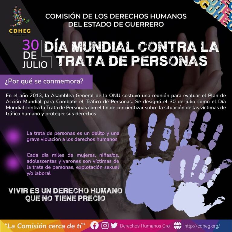 30 de julio, Día Mundial contra la Trata de Personas