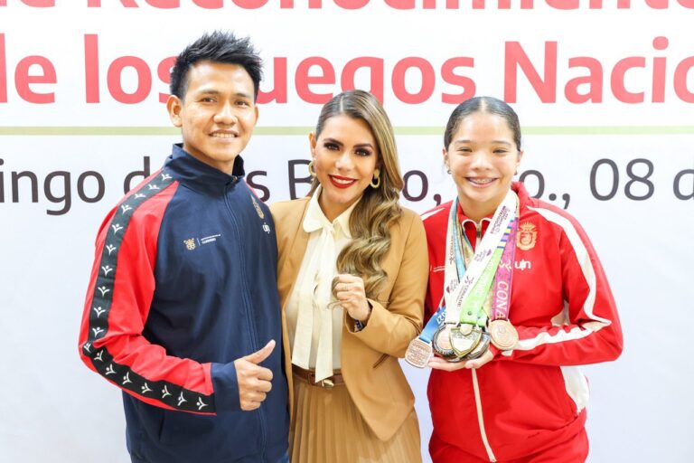 Celebra Evelyn Salgado triunfo de deportistas guerrerenses en Juegos Nacionales CONADE 2023