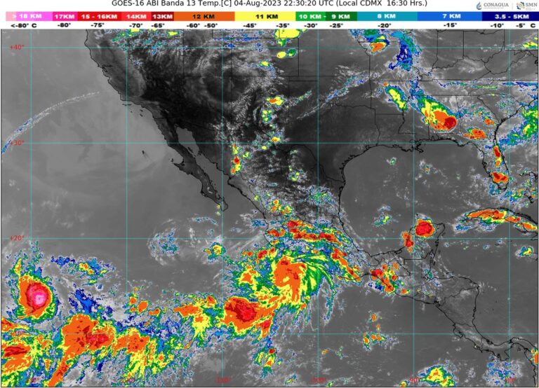 Informa Gobierno de Abelina López Rodríguez que persistirán condiciones de lluvia para Guerrero