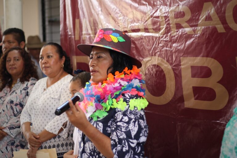 Realiza Abelina López Rodríguez supervisión de obra en la Escuela Primaria Plan de Ayutla