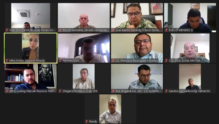 Sesiona con la Mesa de Coordinación para delinear estrategias y reforzar seguridad en Guerrero
