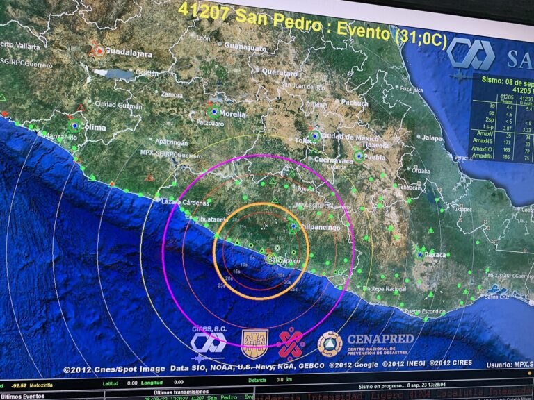 Sin reporte de afectaciones en Acapulco por sismo de 4.6 grados en Coyuca de Benítez