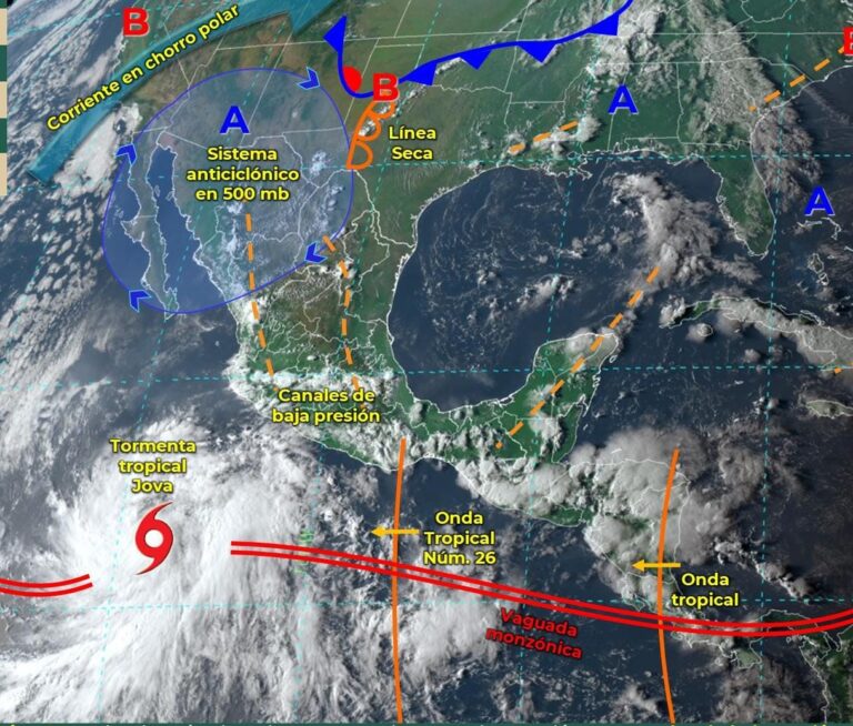 Informa Gobierno de Abelina López Rodríguez pronóstico de lluvias muy fuertes para las próximas horas