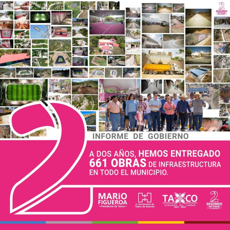 Una obra diaria ha entregado Mario Figueroa desde su primer día de gobierno en Taxco