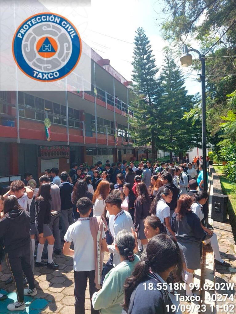 Taxco participa en el Segundo Simulacro Nacional