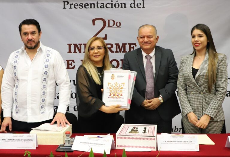 RECIBE EL CONGRESO EL SEGUNDO INFORME DE GOBIERNO DE EVELYN SALGADO PINEDA Y EL PAQUETE FISCAL 2024