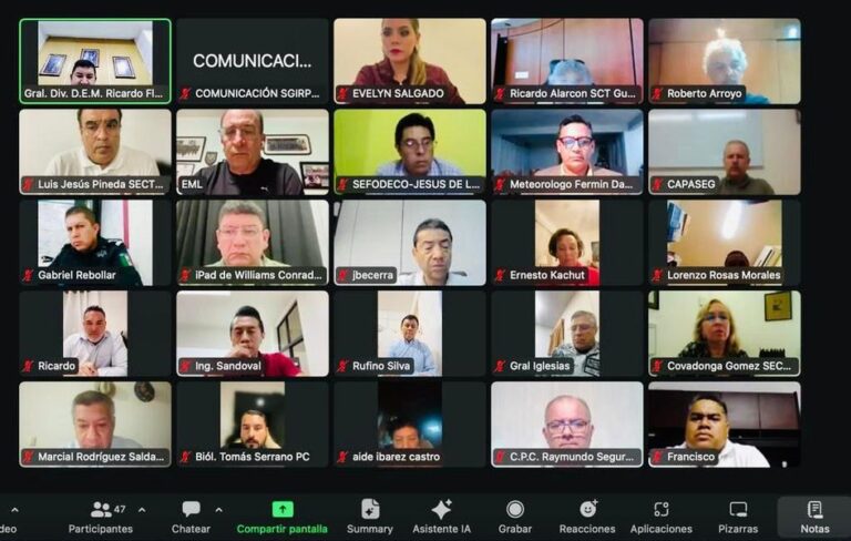 Instala Evelyn Salgado en sesión permanente al Consejo Estatal de Protección Civil por Tormenta “Otis” en Guerrero