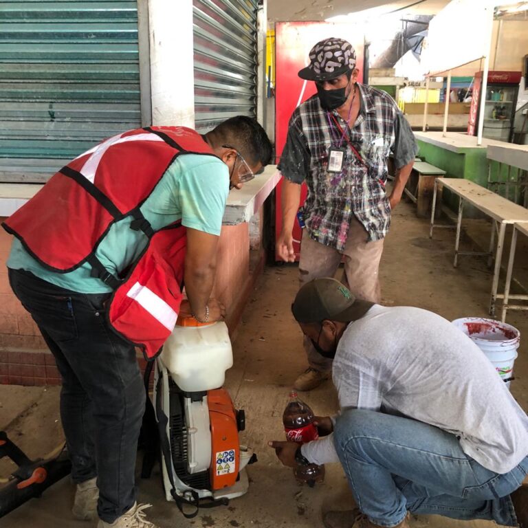 Realiza Gobierno de Abelina López Rodríguez fumigación en mercados de la ciudad
