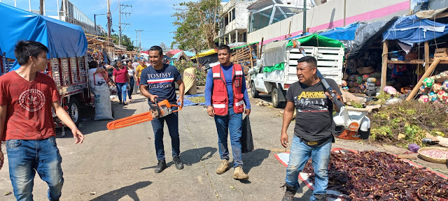 Informa Gobierno de Abelina López Rodríguez que 40 por ciento de los mercados presenta daños parciales