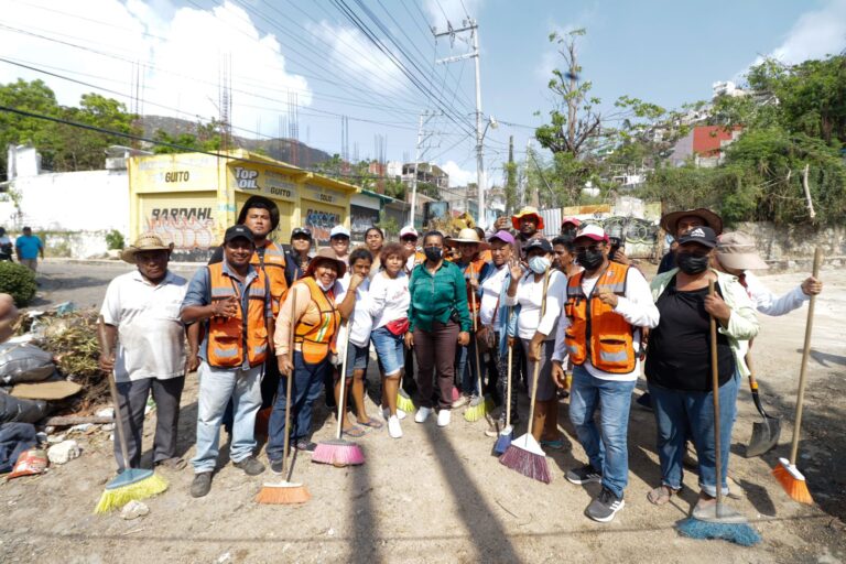 Supervisa Abelina López Rodríguez avances en labores de limpieza y recolección de residuos sólidos