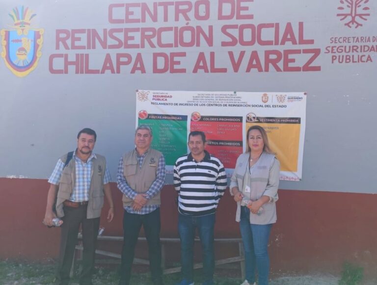 Personal de la Primera Visitaduría de la Comisión de los Derechos Humanos del Estado de Guerrero, realizó una visita de supervisión al Centro de Reinserción Social (CERESO) de Chilapa