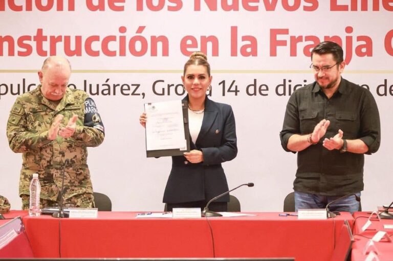 Presenta Evelyn Salgado nuevos lineamientos para la construcción en la franja costera de Guerrero