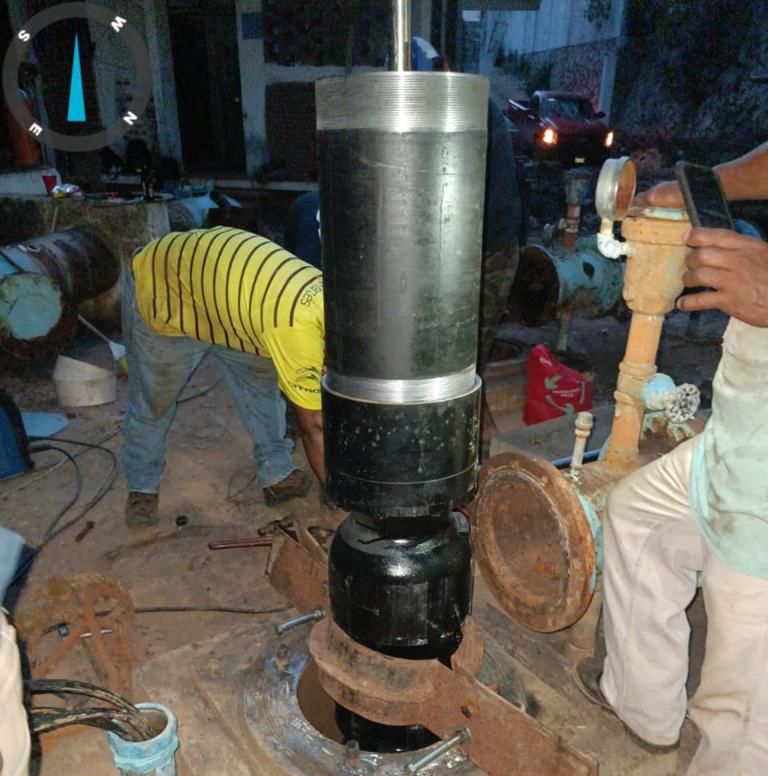Instala Gobierno de Abelina López Rodríguez equipos de rebombeo para mejorar el suministro de agua potable