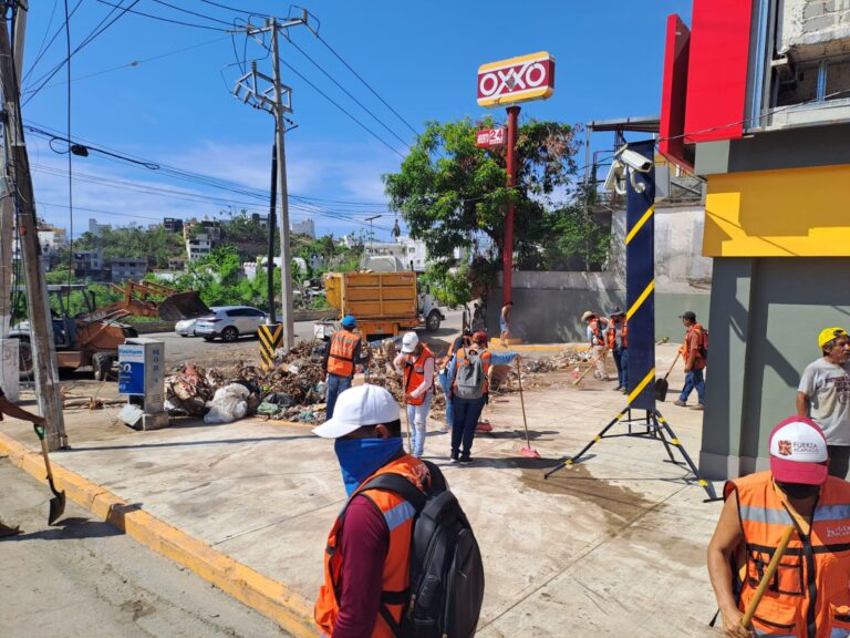 Gobierno de Abelina López Rodríguez a través de Bienestar y Desarrollo Comunitario limpia la carretera Acapulco-Zihuatanejo