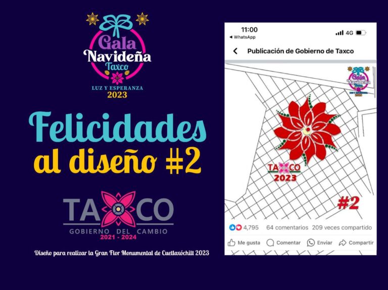 En Taxco, ya hay diseño ganador del tapete monumental de la “Flor de Cuetlaxochilt”