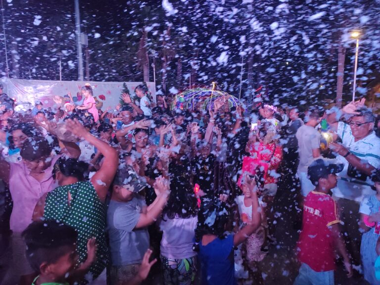 Inaugura Gobierno de Abelina López Rodríguez Villa Navideña en Parque de La Reina