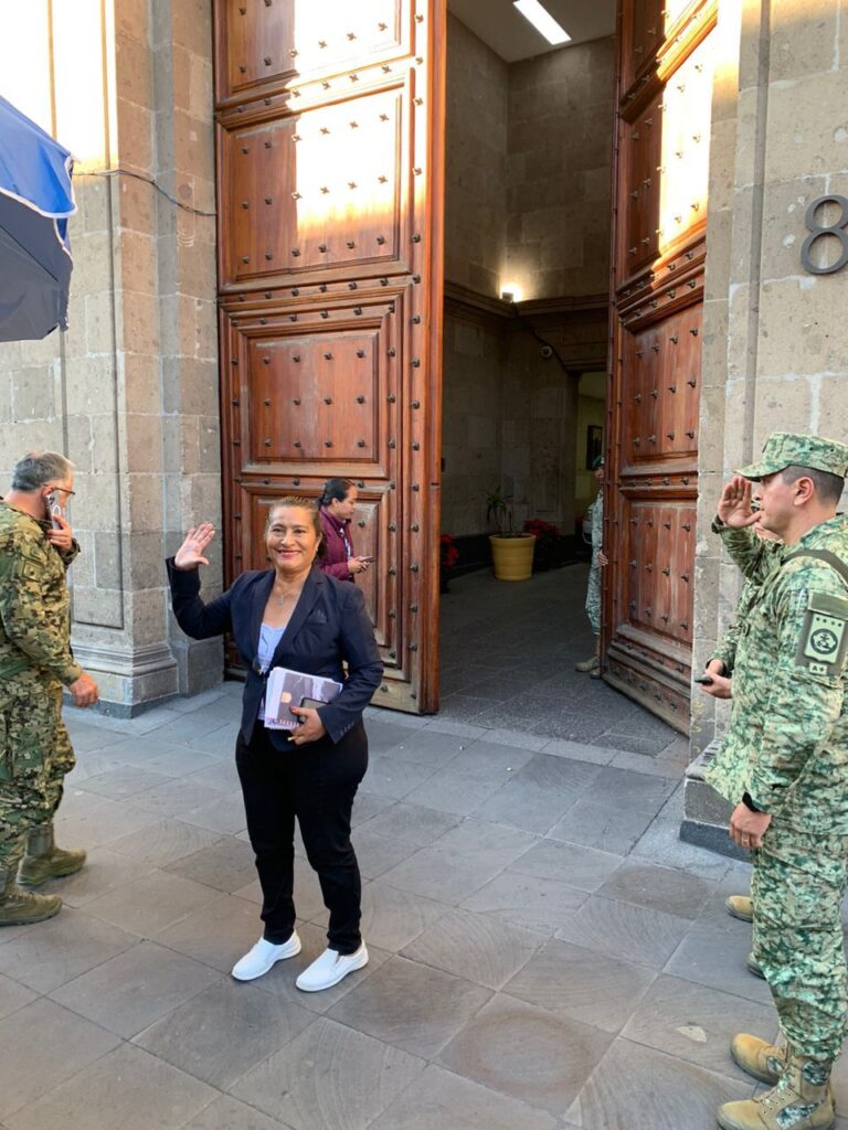 Se reúne Abelina López Rodríguez con Andrés Manuel López Obrador en Palacio Nacional