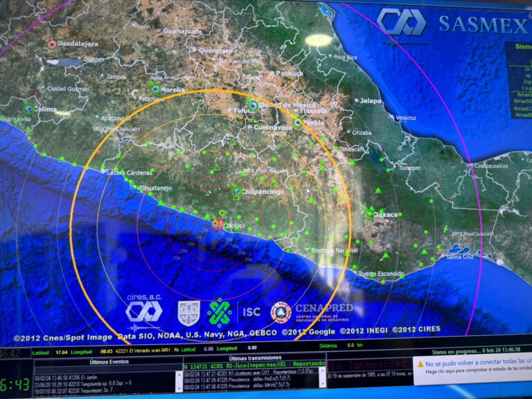 Se percibe sismo de 4.3 grados en Acapulco