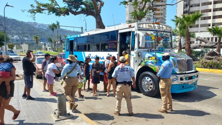 Continúa Gobierno de Acapulco con el operativo «Transporte Seguro»