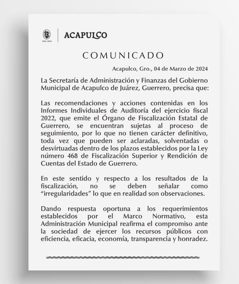 COMUNICADO ACAPULCO