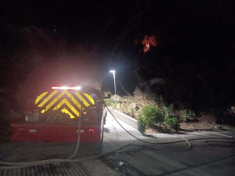 Continúa Gobierno de Acapulco atendiendo incendio en Fraccionamiento Pichilingue