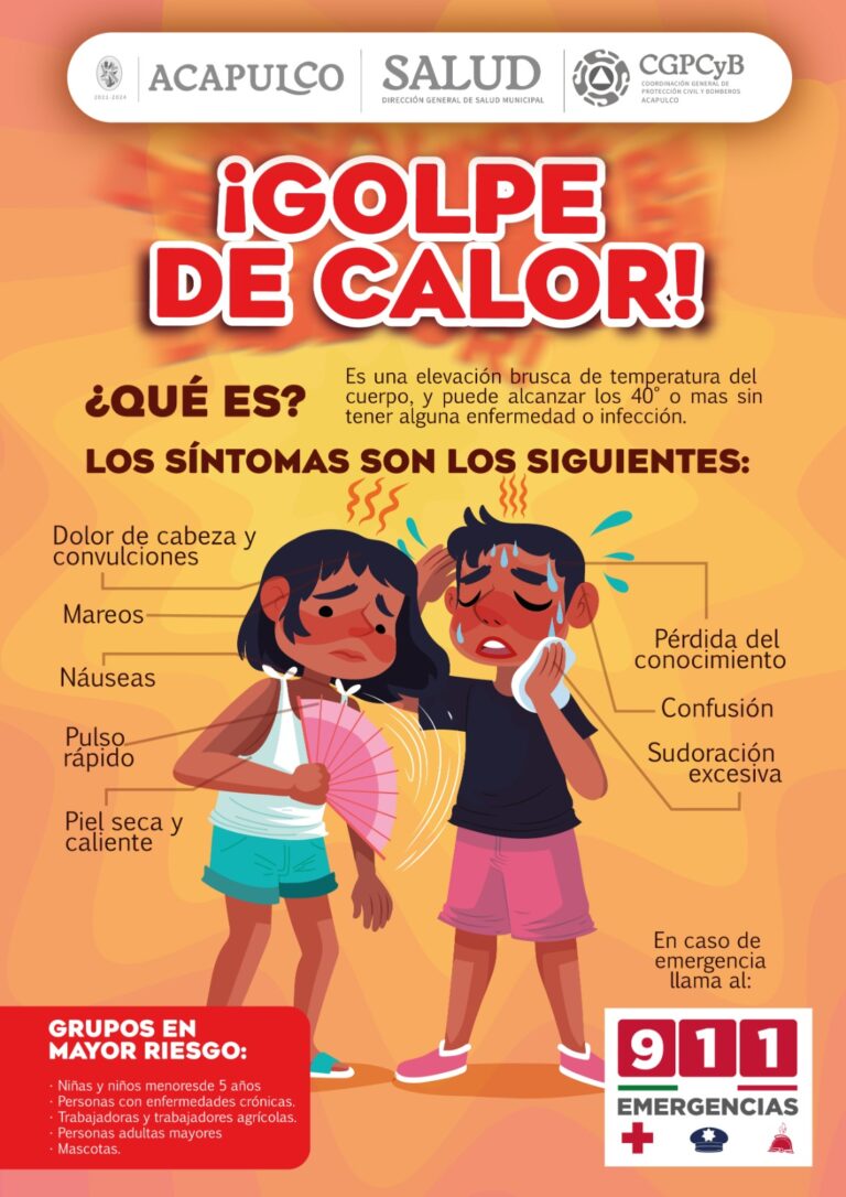 Da Gobierno de Acapulco recomendaciones para evitar golpes de calor