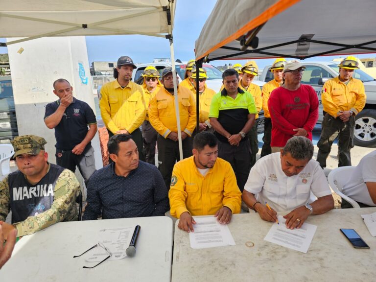 Autoridades del Gobierno Municipal y dependencias de los tres órdenes de Gobierno; concluyen trabajos para el control y sofocación de incendios