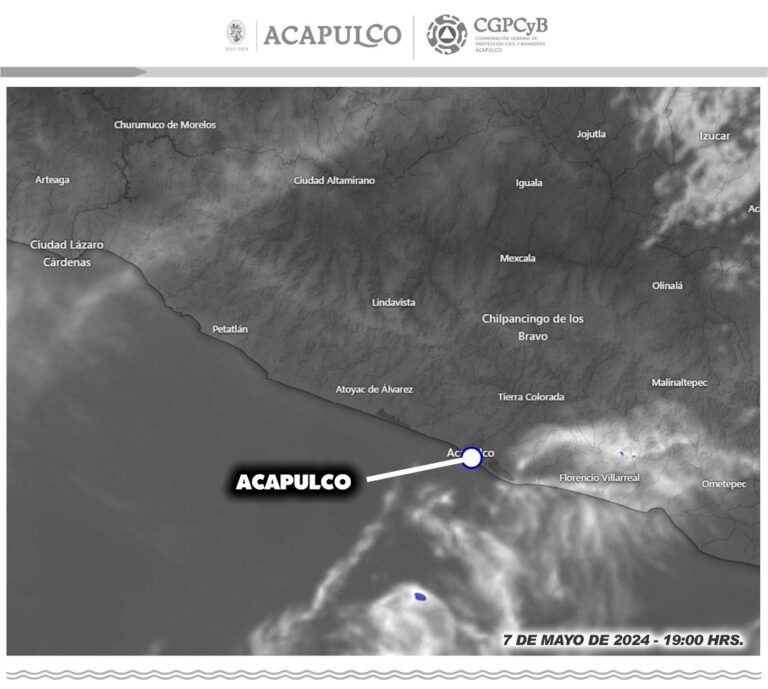 La Coordinación General de Protección Civil y Bomberos del Municipio de Acapulco informa