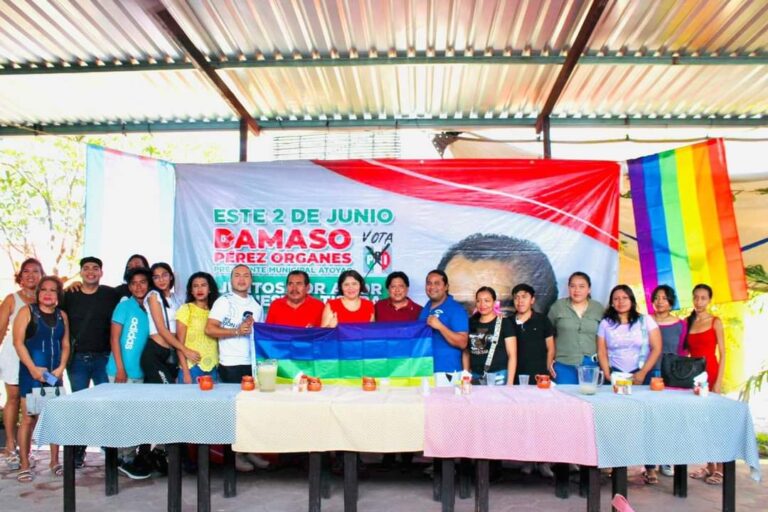 Ofrecen su apoyo miembros de la población LGBTTTQ+ al proyecto de Dámaso Pérez Orgánes en Atoyac de Álvarez