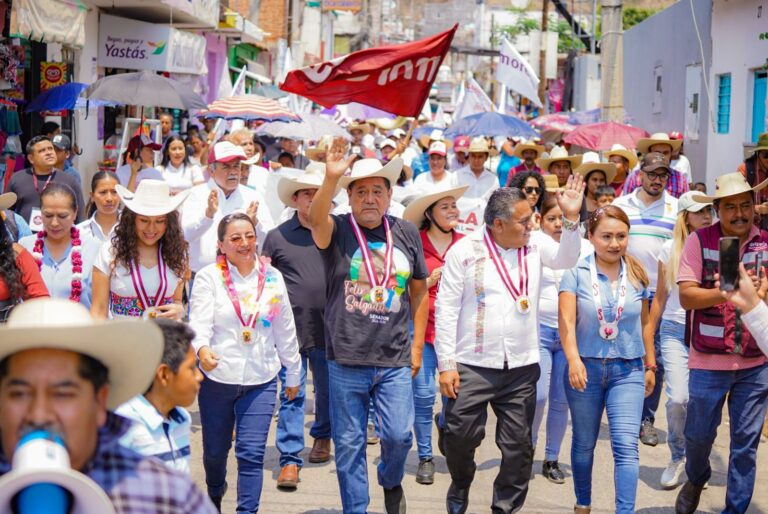 En Morena se lucha por la transformación del país, indica Félix Salgado en la Montaña.