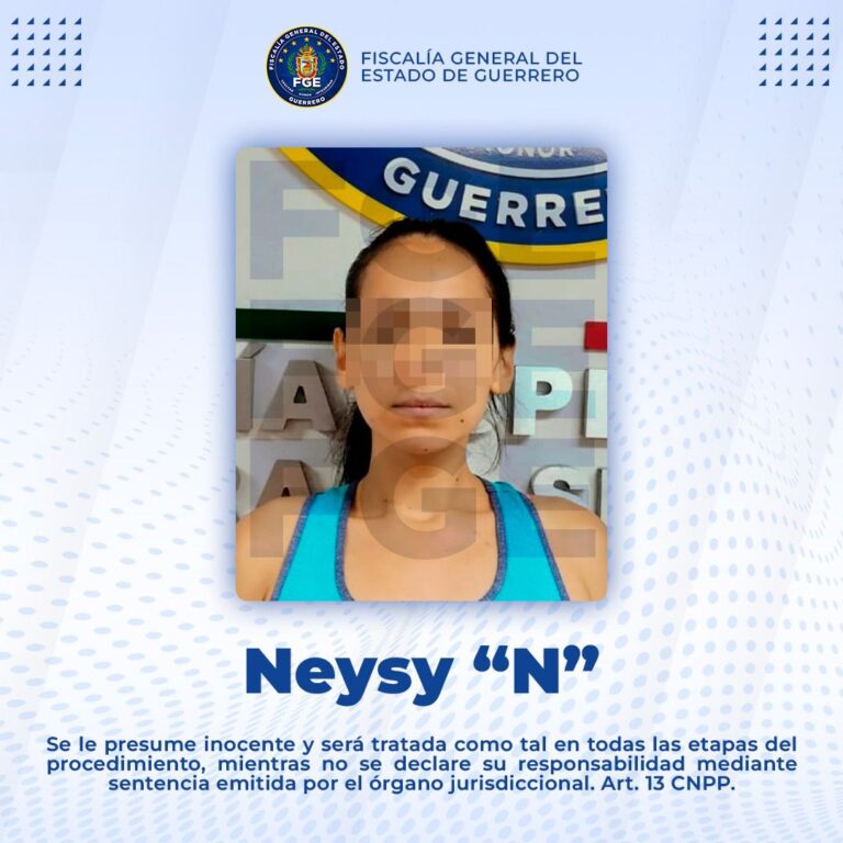 FGE aprehende y logra vinculación a proceso de presunta extorsionadora.