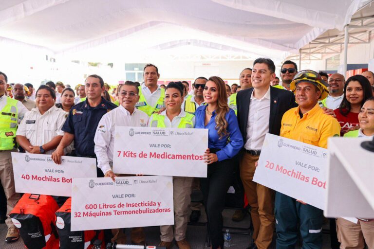 Encabeza Evelyn Salgado entrega de insumos y equipamiento donados por la ONG «Direct Relief»