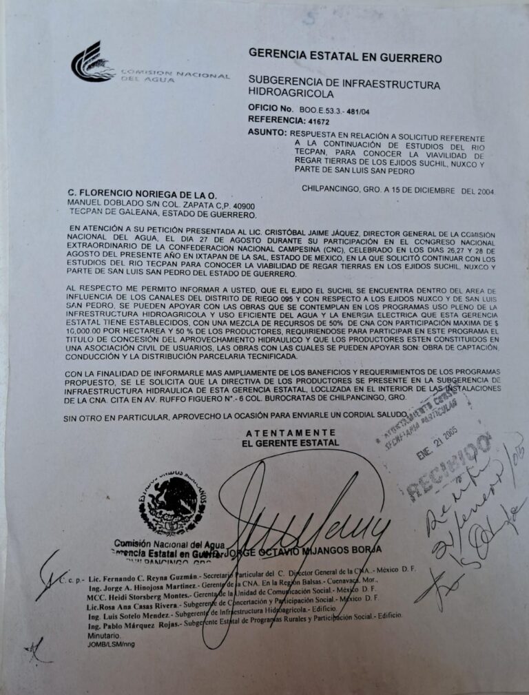 Vamos a denunciar a quienes se están pirateando el proyecto hídrico
