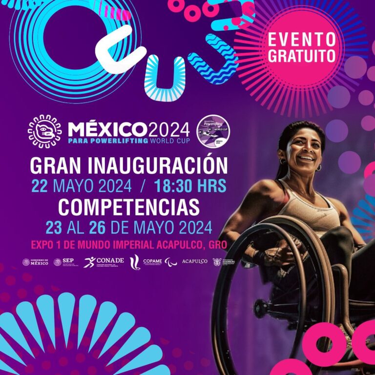 Acapulco sede de la Copa del mundo de Para Powelifting “México 2024 Parapan American World Cup”