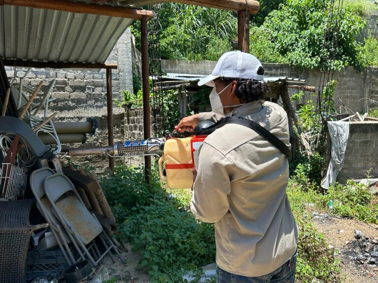 Lleva Gobierno de Abelina brigadas contra el dengue en zona rural
